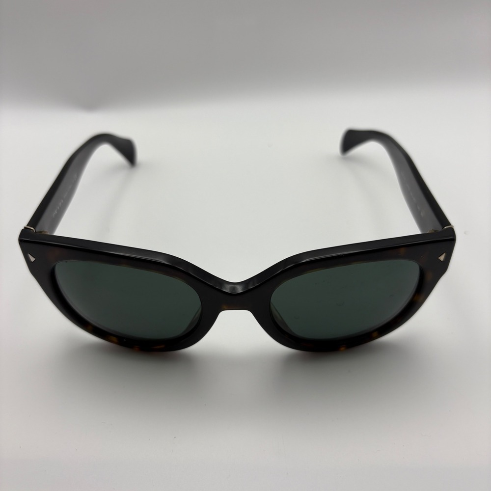 Prada SPR 17O Tortoise Shell Sunglasses Square Cat Eye Made in Italy SPR17O